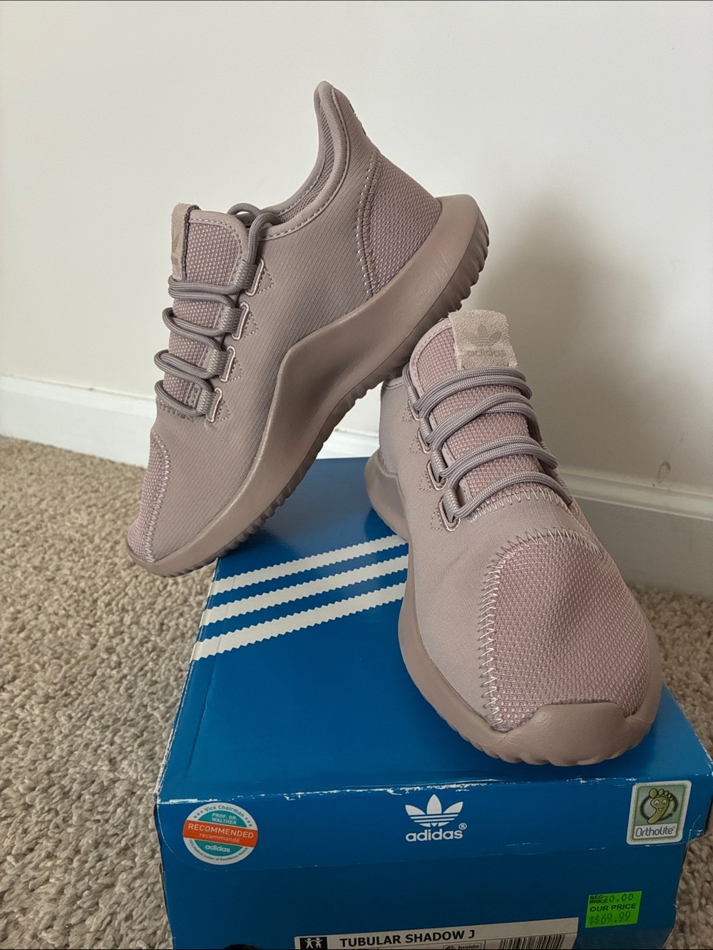 adidas Women’s Tubular Shadow J Sneakers - Taupe